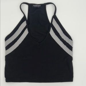 Fashion nova black crop top tank